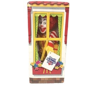 Vintage 2003 Ronald McDonald House Finger Puppet Doll In Original Box